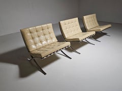 Barcelona lounge chairs by Mies van der Rohe for Knoll International, 1960s