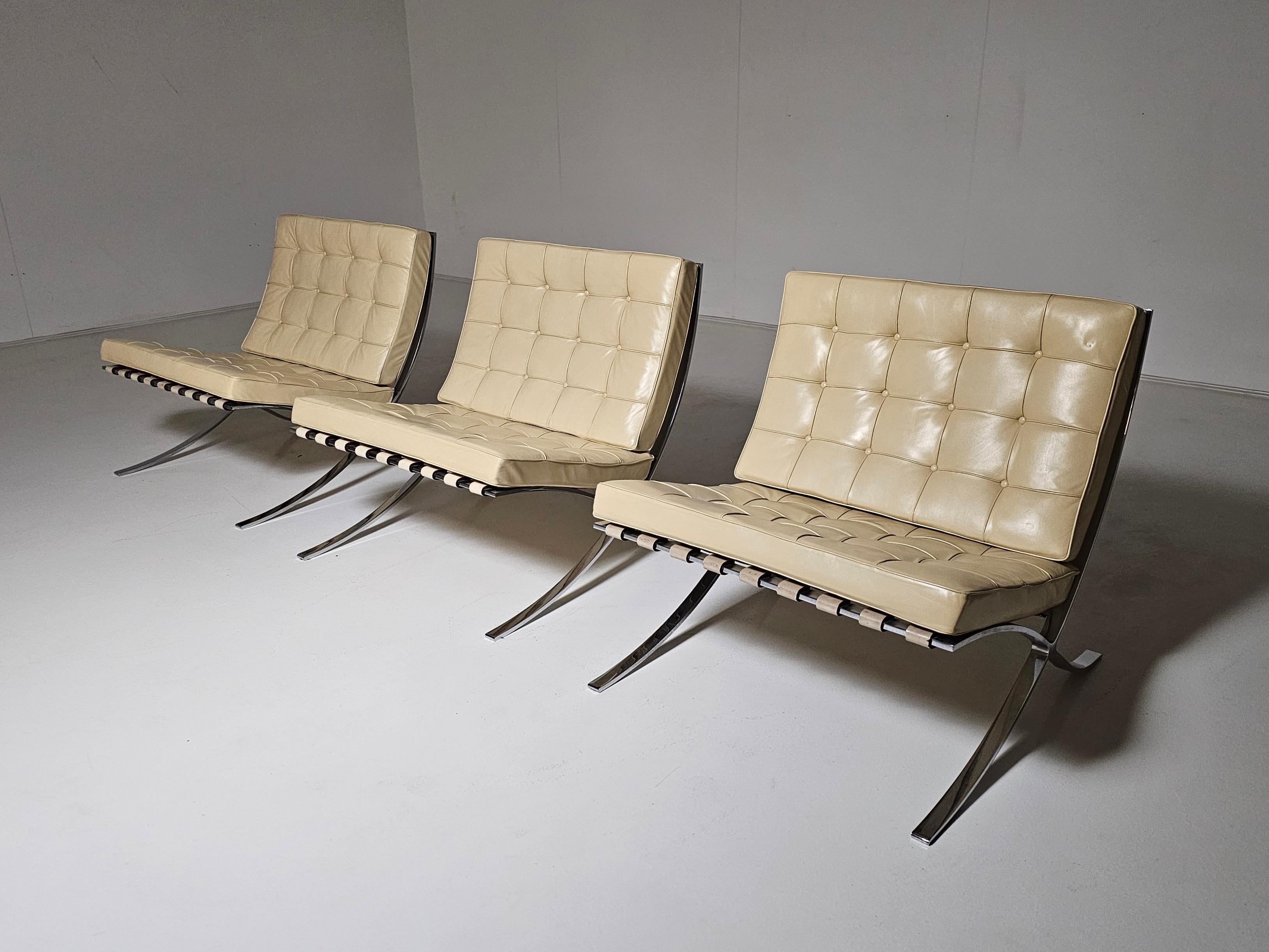 Barcelona-Sessel von Mies van der Rohe für Knoll International, 1960er Jahre (Moderne der Mitte des Jahrhunderts) im Angebot
