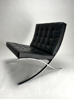 Barcelona lounge chairs by Mies van der Rohe for Knoll International (Signed)