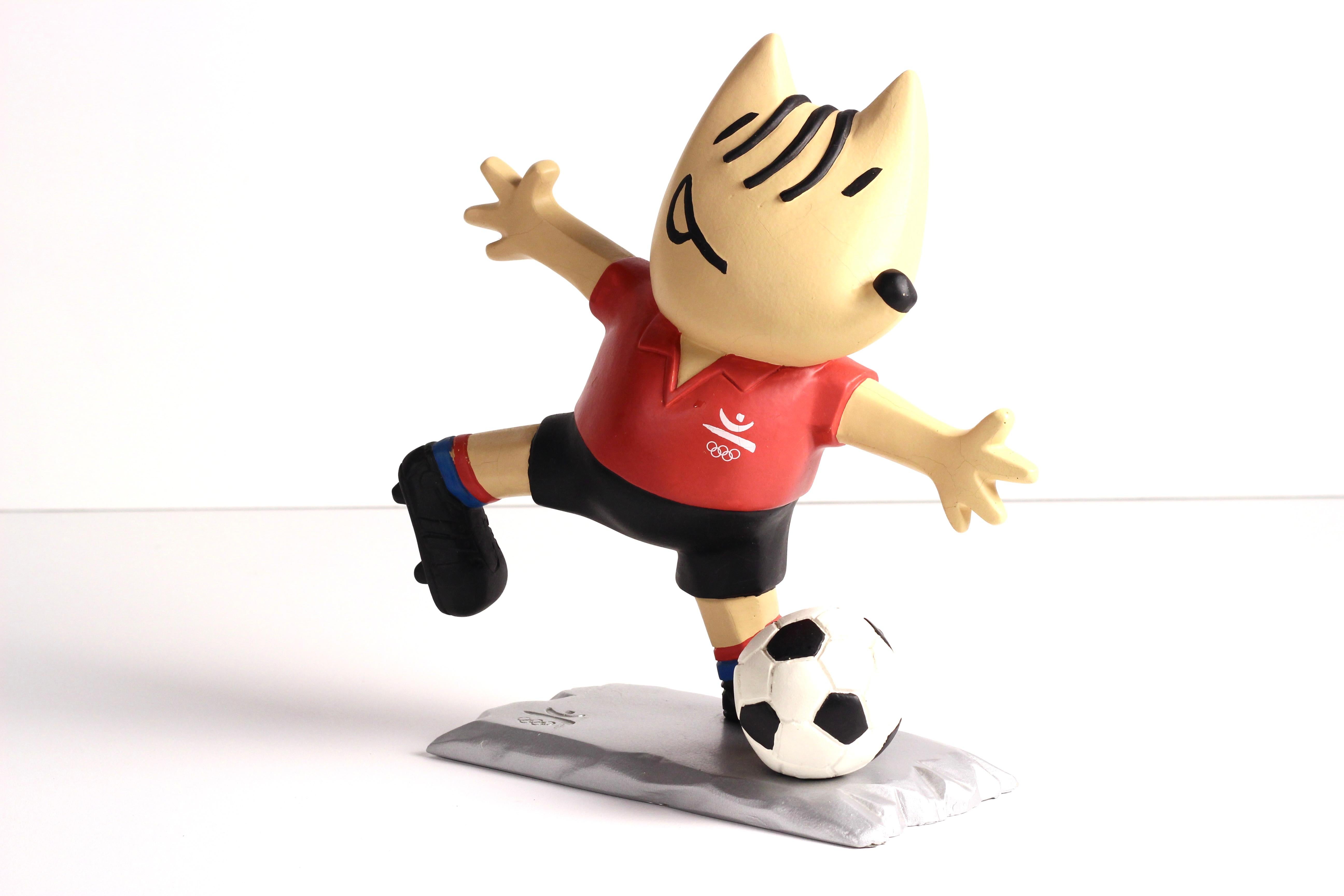 Barcelona Olympischer Fußball Mascot Cobi (1992) von Javier Mariscal (Jagdkunst) im Angebot