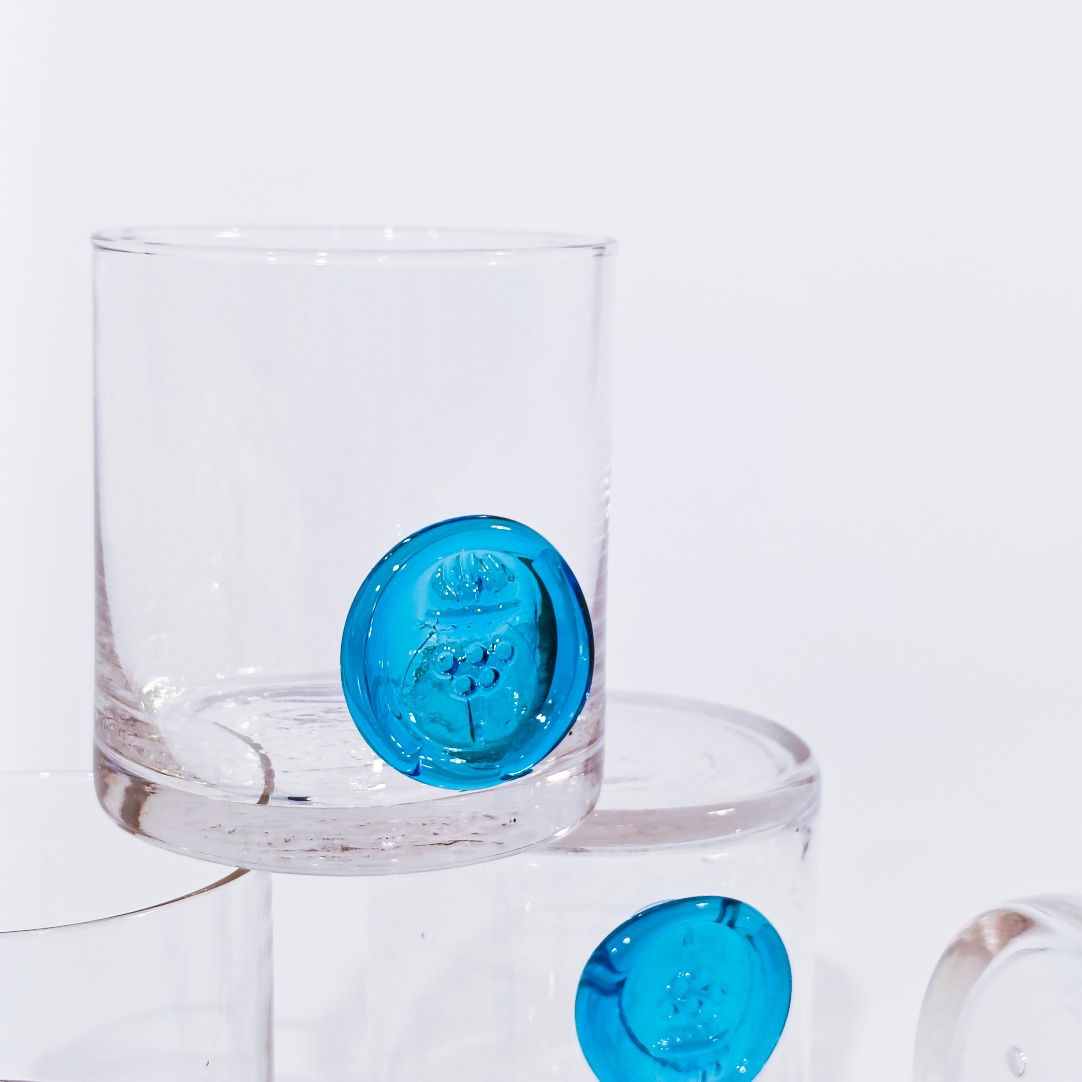 Barcelona Olympic Games hand-blown glasses by Gordiola, Spain, 1992 In Excellent Condition For Sale In SANT ADRIÀ DE BESÒS, ES