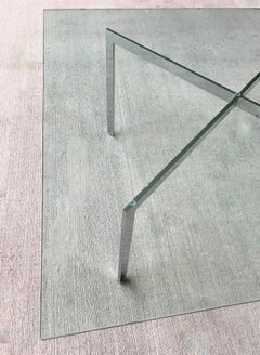 Barcelona Silver X Coffee Table by Ludwig Mies Van Der Rohe