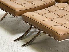 Barcelona Stools by Mies Van Der Rohe for Knoll