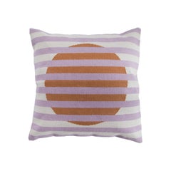 Coussin à rayures Barcelona - Lilas