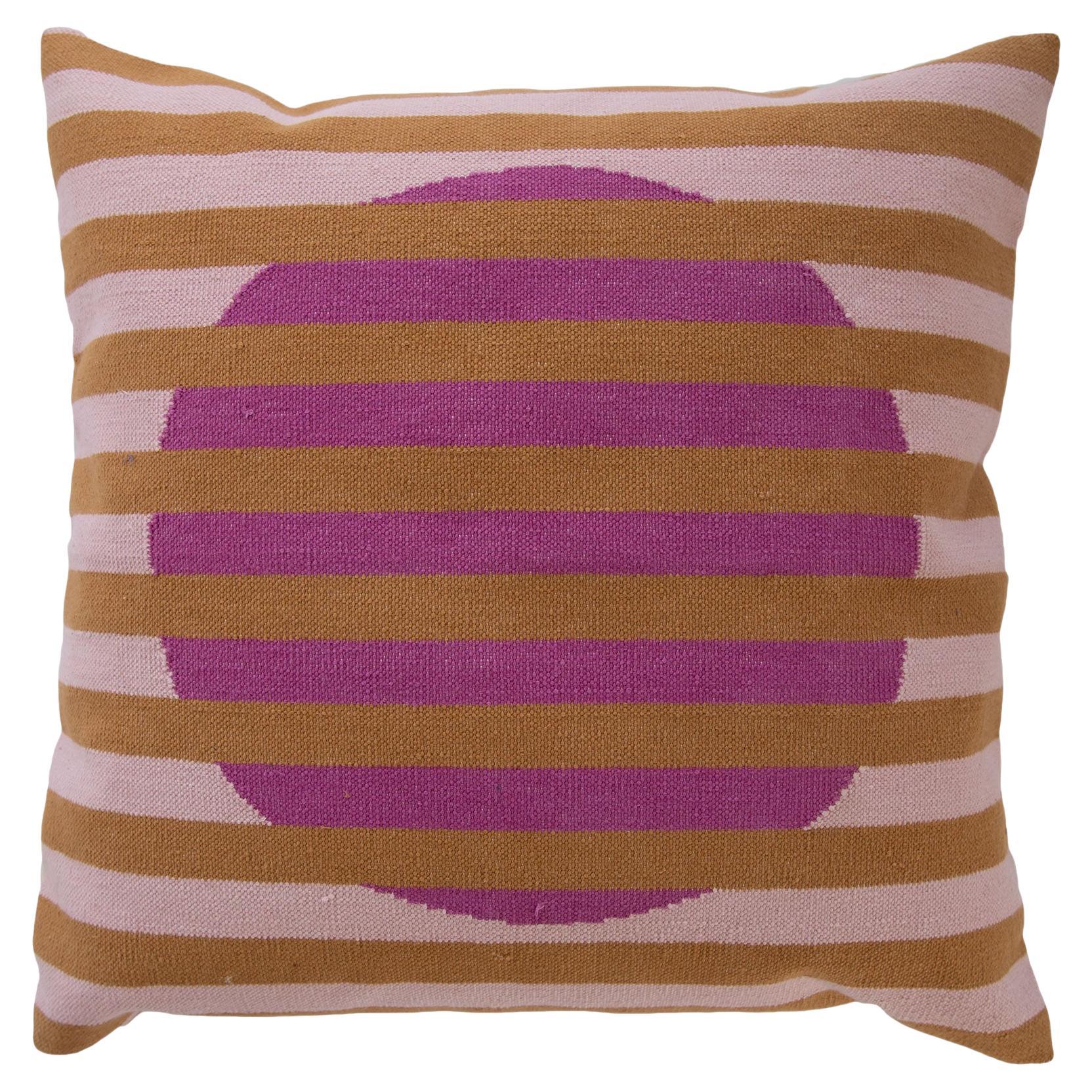 Barcelona Stripe Pillow - Pink For Sale