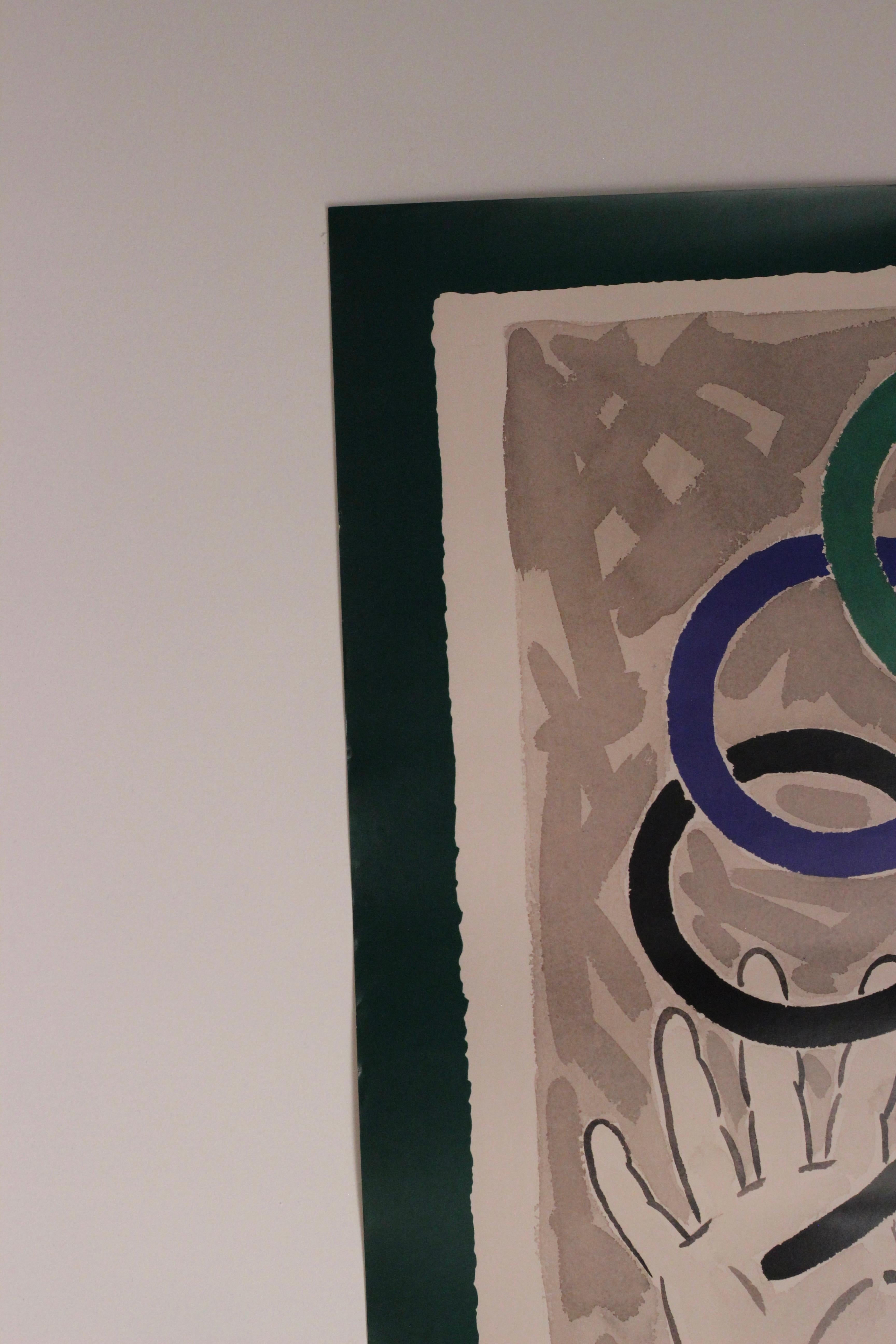 Original-Olympia-Plakat von Barcelona für die XXV. Olympischen Spiele des Künstlers Robert Llimós.

Robert Llimós wurde am 19. Oktober 1943 in Barcelona geboren. 
Seine künstlerische Ausbildung absolvierte er an der Massana School of Art und an