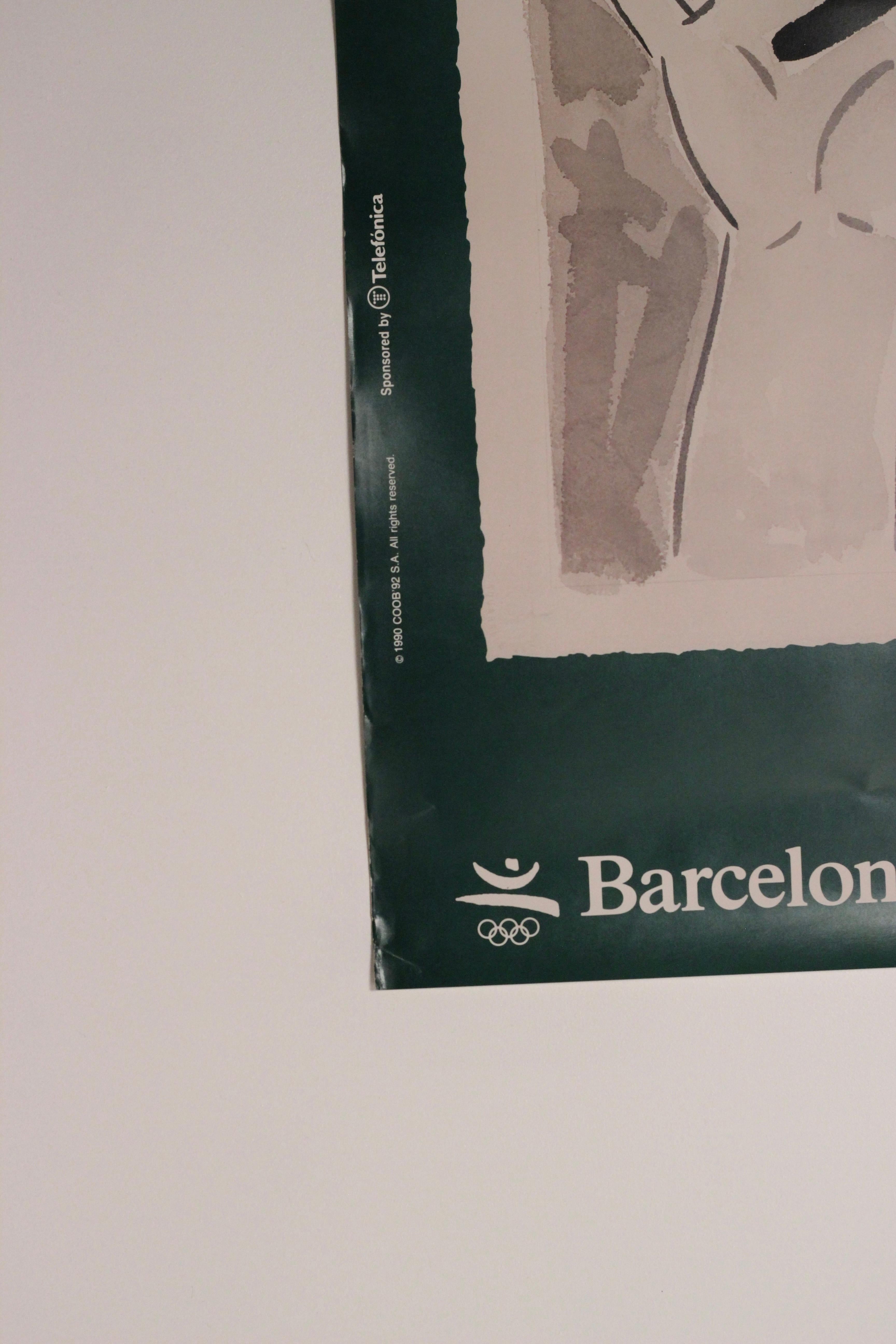 Olympisches Sommerplakat Barcelona 1992 des Künstlers Robert Llimós für die Xxv-Spiele im Zustand „Gut“ im Angebot in London, GB