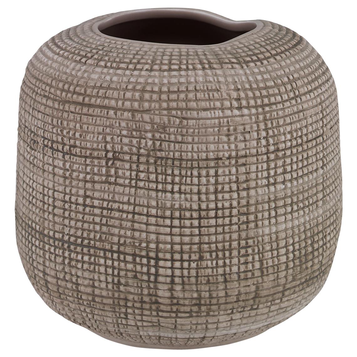 Barcelos Small Vase in Natural Ceramic by CuratedKravet