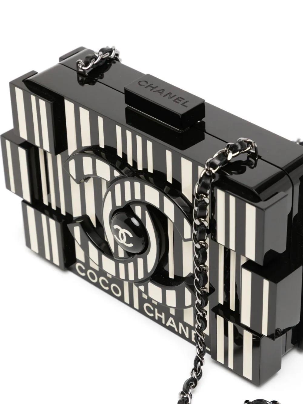 Black Barcode Boy Brick Lego Bag Minaudière For Sale