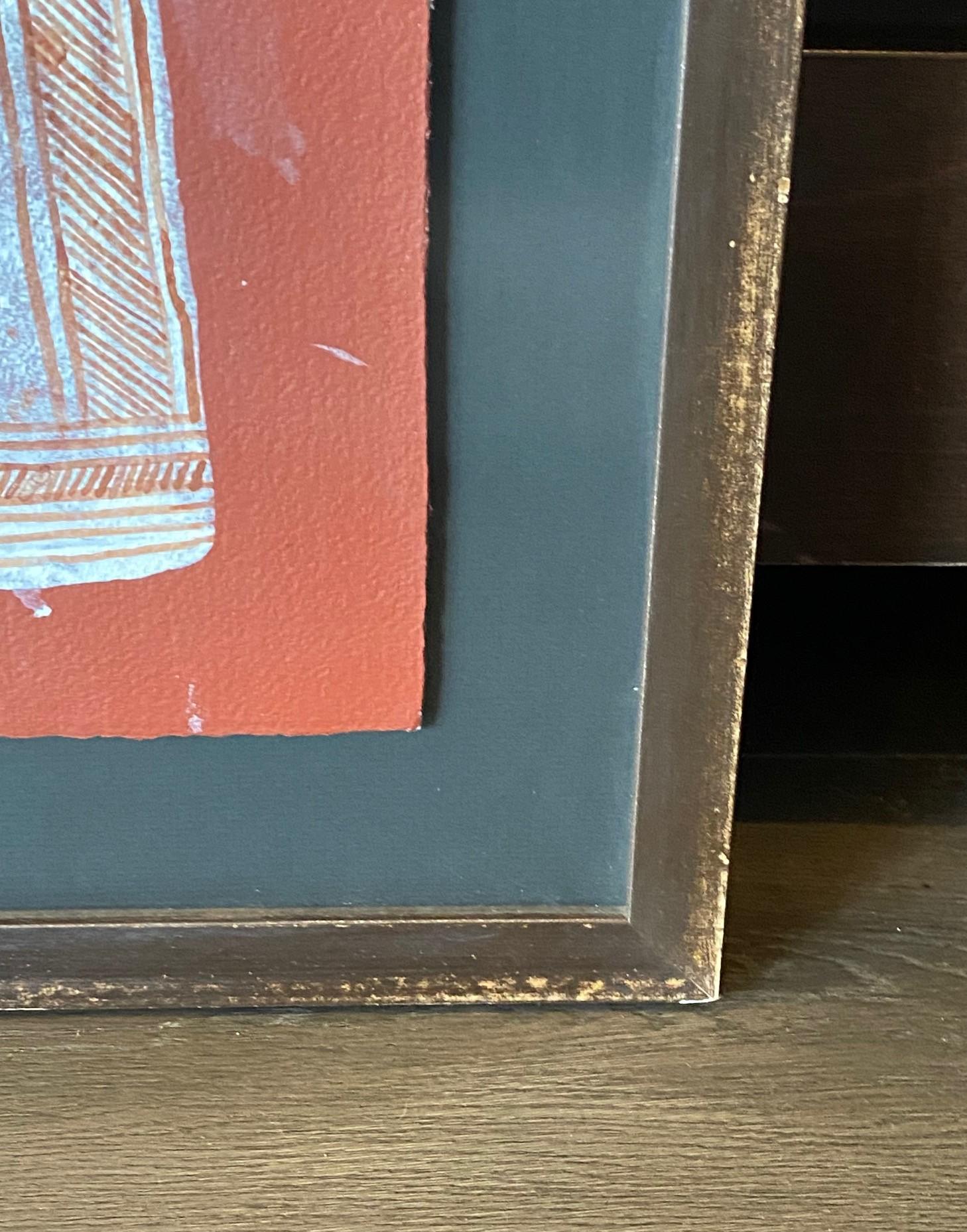 Bardayal Nadjamerrek Art aborigène australien Peinture originale sur écorce en vente 1