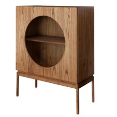 "Bardi" Modernist Bar in Cinamomo Laminated Natural Wood