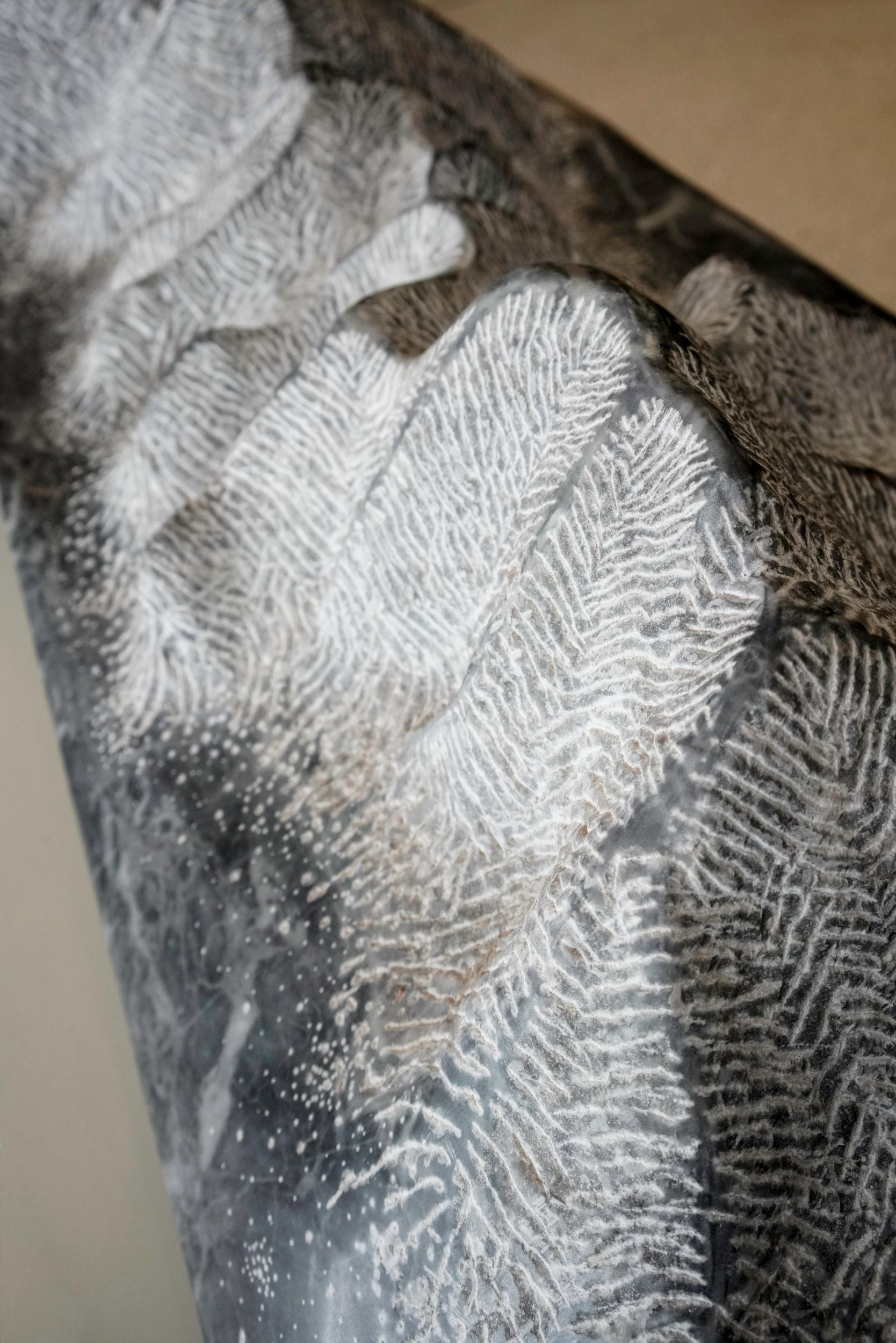 Bardiglio Skulptur aus grauem Marmor von Juan Pablo Marturano, Argentina, 2016 im Angebot 4