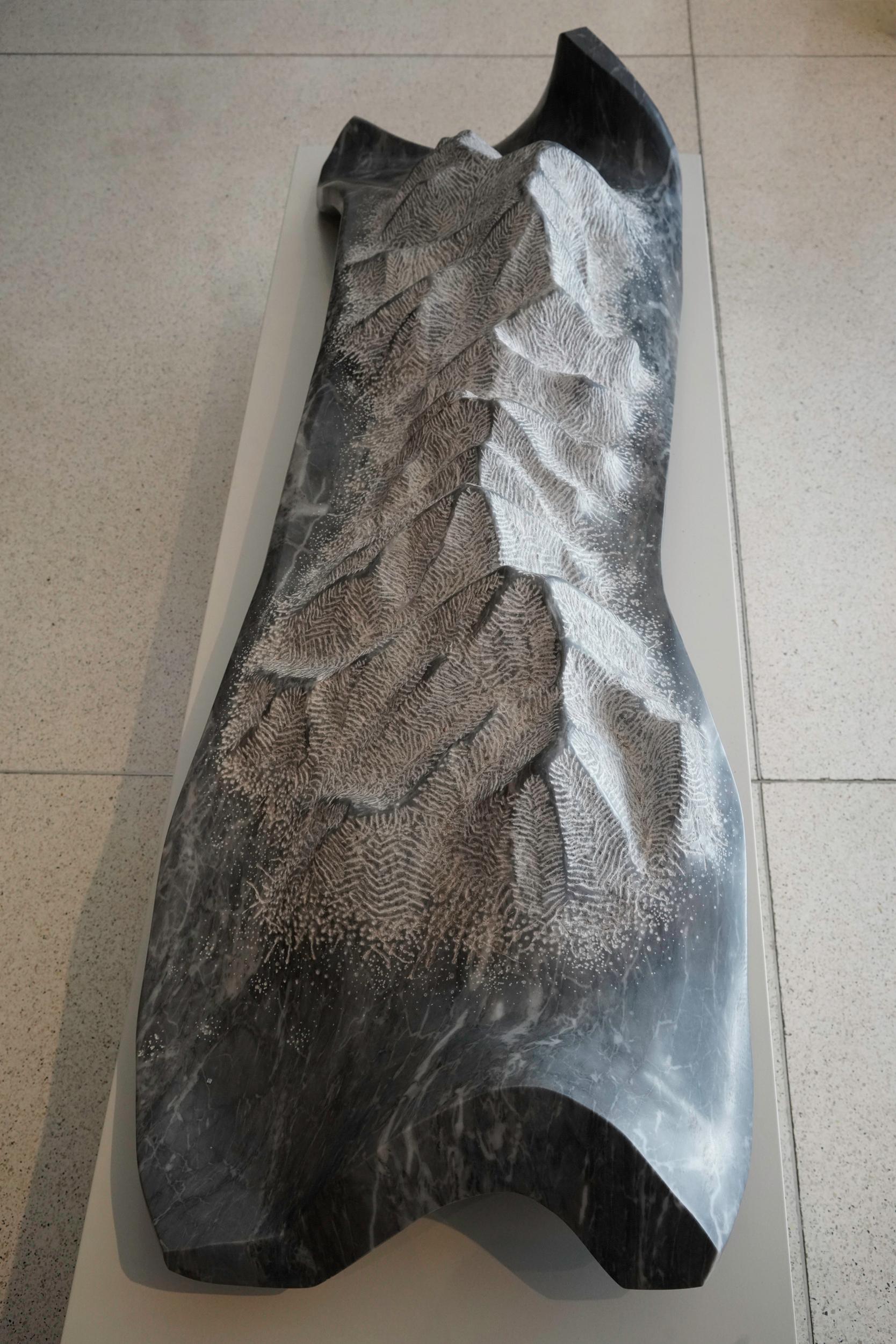Bardiglio Skulptur aus grauem Marmor von Juan Pablo Marturano, Argentina, 2016 (21. Jahrhundert und zeitgenössisch) im Angebot
