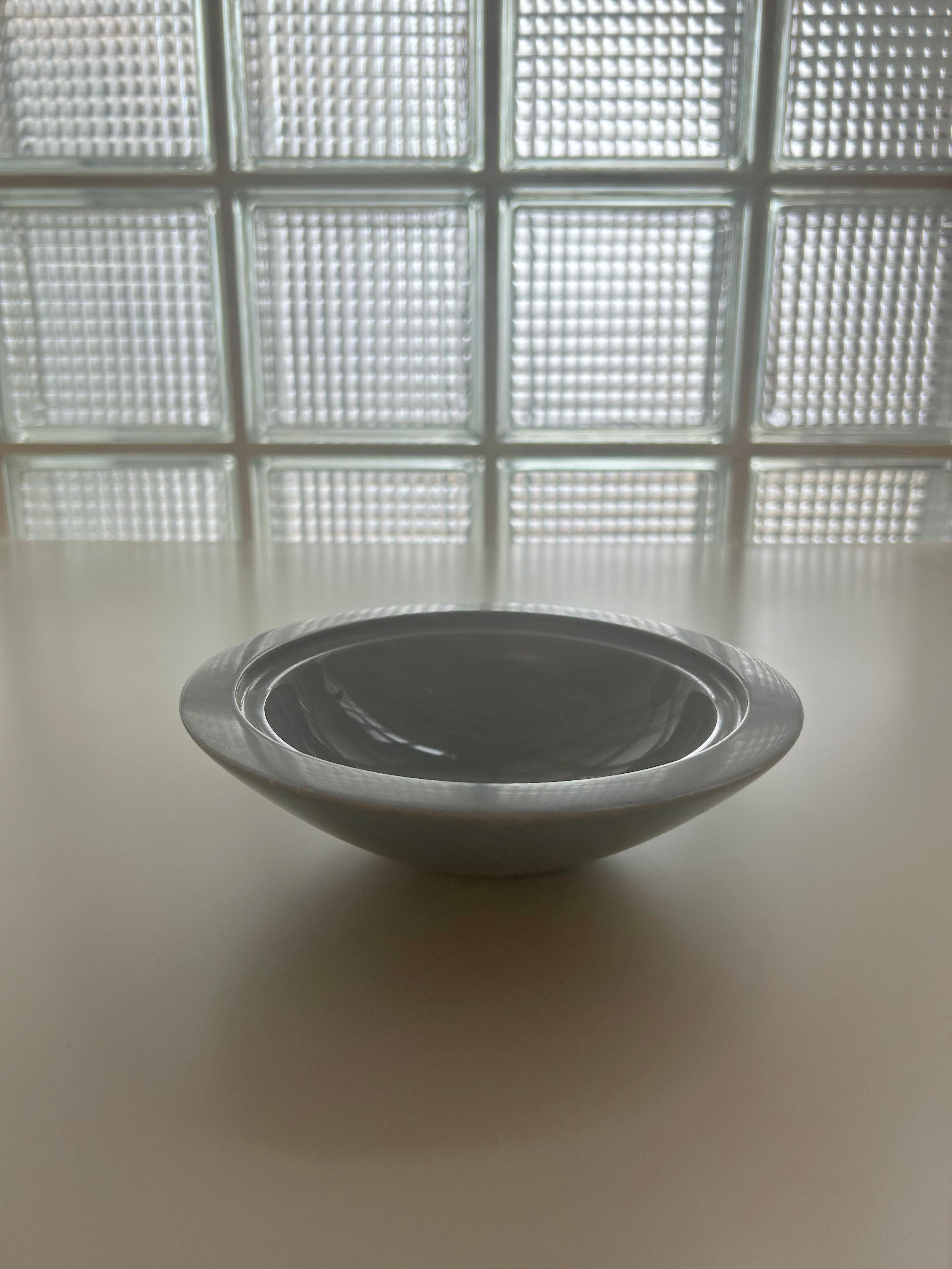 Bardiglio Marble Centerpiece Small Bowl with Removable Black Lid - Casigliani In New Condition For Sale In Alcamo, IT