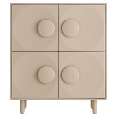 Bardot 4-Door Powder-Pink Cabinet