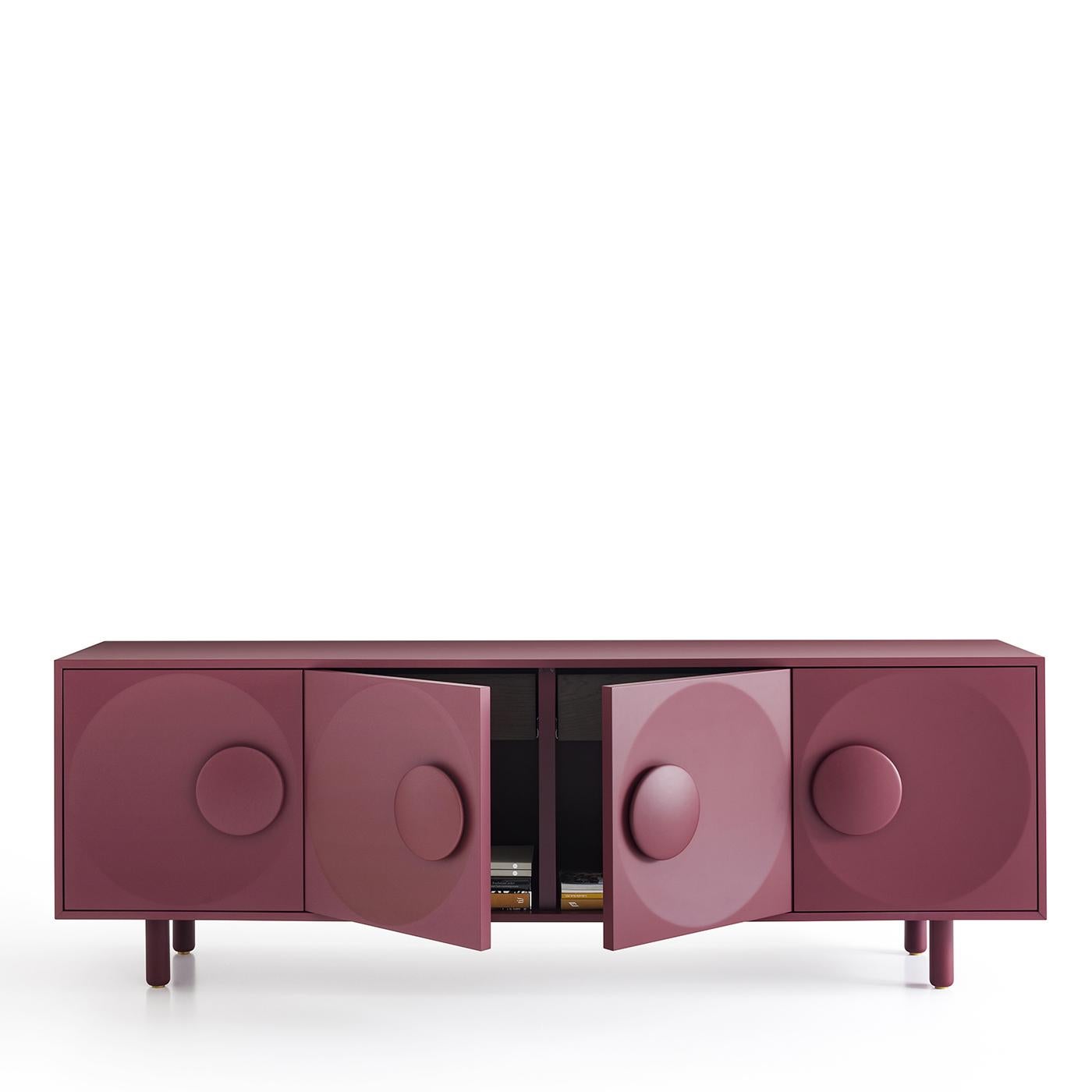 Bardot 4-Door Wine-Red Sideboard In New Condition For Sale In Milan, IT