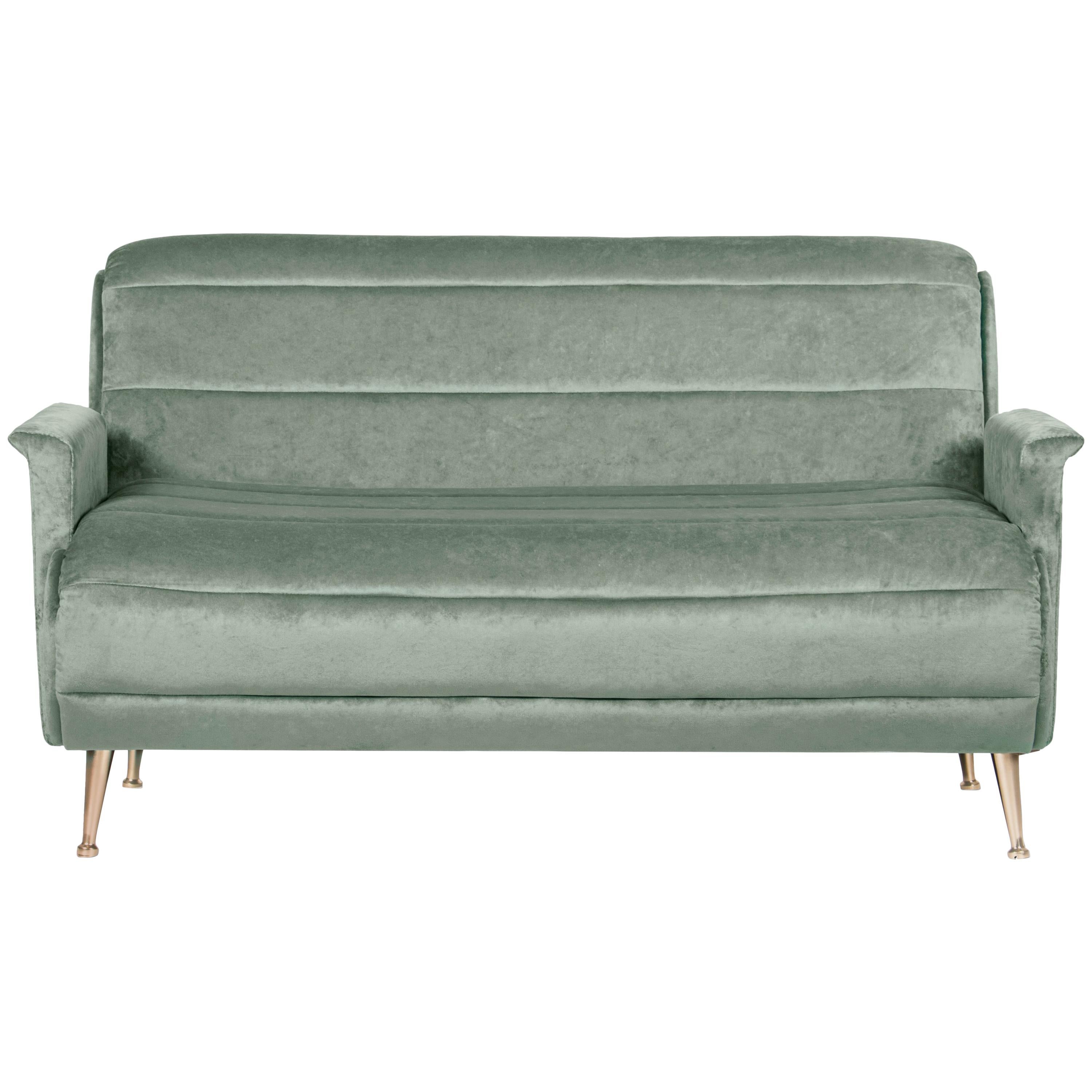 Bardot Sofa in Ash Green For Sale