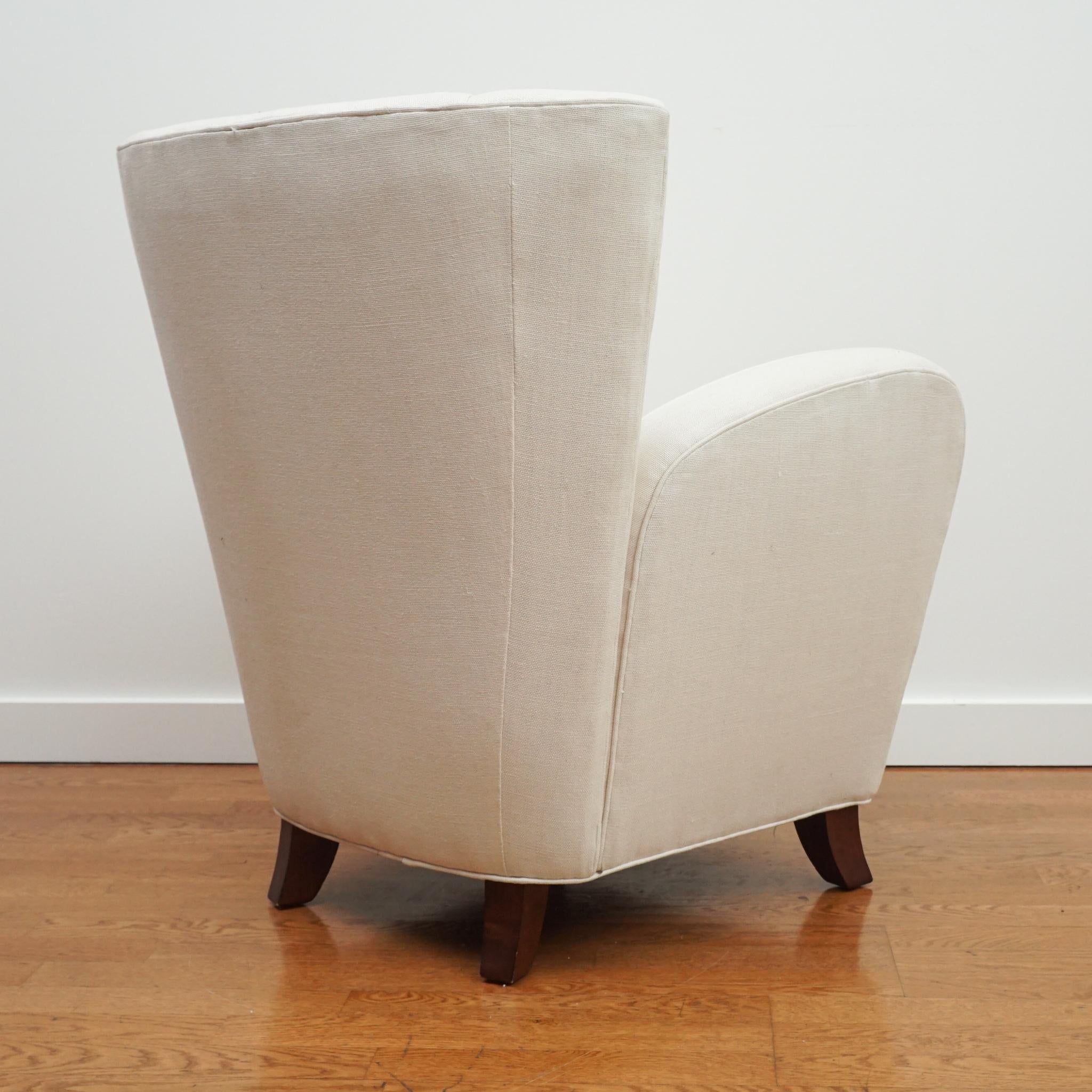 Upholstery Bardot Wing Chair by Bunny Williams For Sale