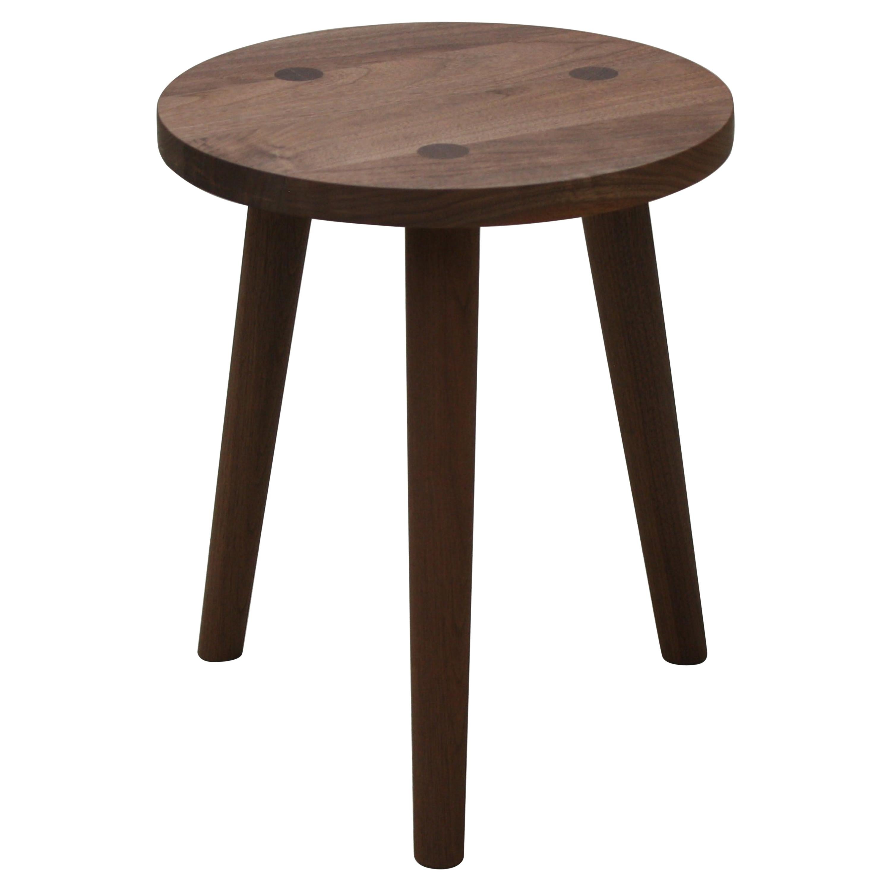 Bare a Handmade Wood Side Table Available in Custom Sizing and Finishes by Laylo For Sale