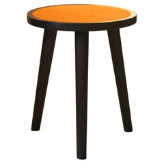 Bare a Handmade Wood Side Table with Inset Merino Felt by Laylo