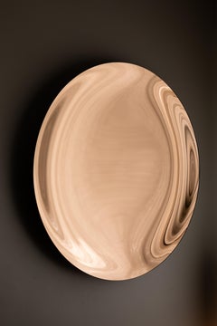 Bare Pink Wall Mirror by OOM Contemporary Glass