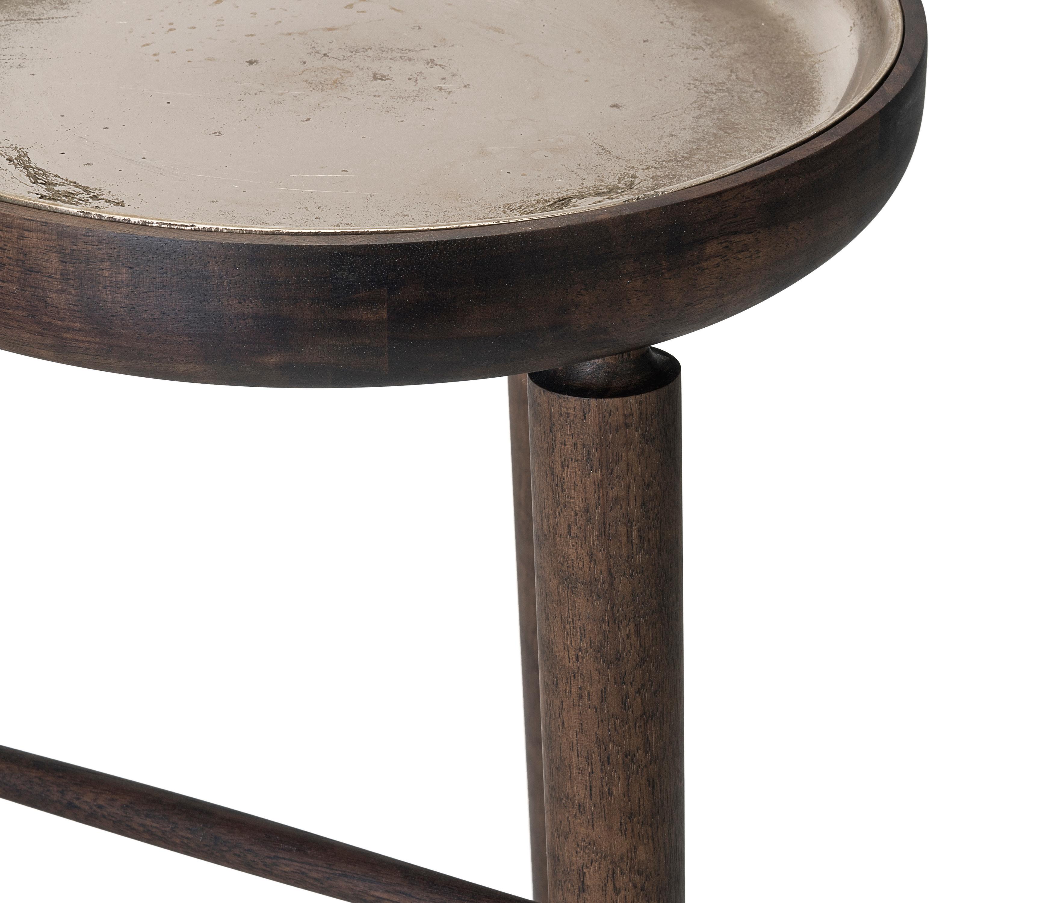 walnut plant stand