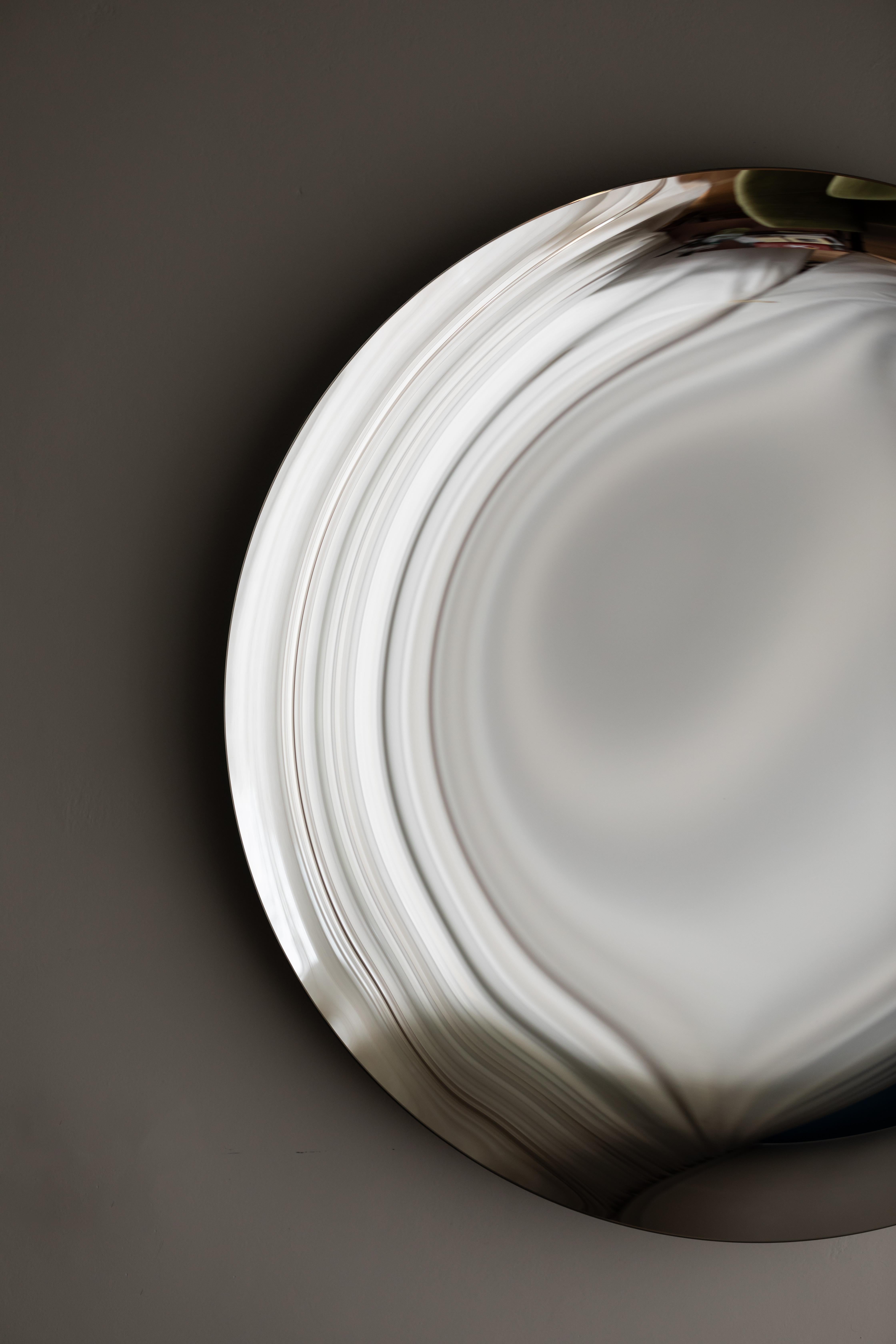 XXIe siècle et contemporain Miroir mural Bare Ultrawhite de OOM Contemporary Glass en vente