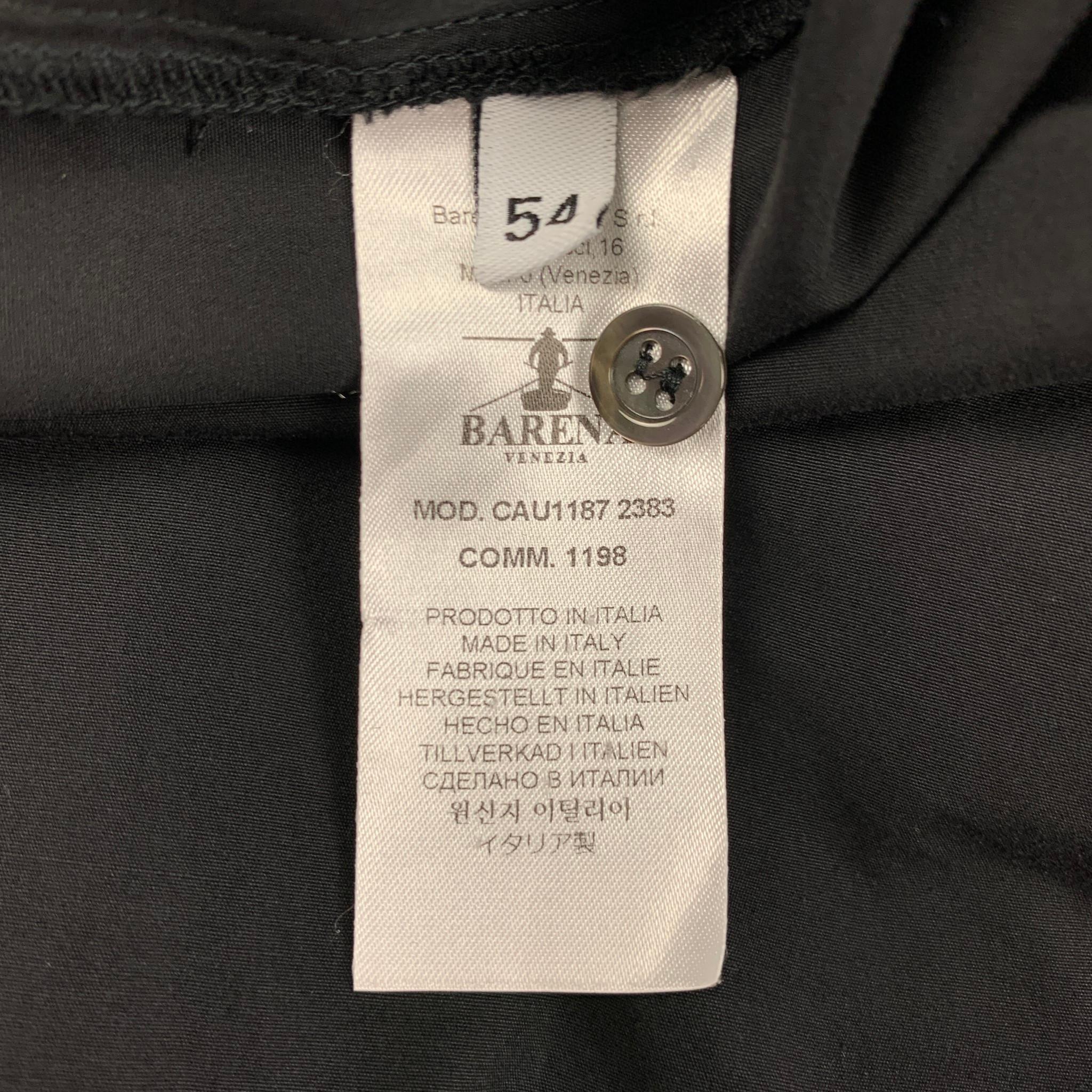 Men's BARENA Size XL Black Cotton Long Sleeve Shirt