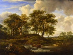 Wooded Landscape Koekkoek Paint 19th Century Oil on canvas