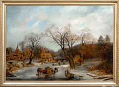 A Frozen Winter Landscape, 19th Century