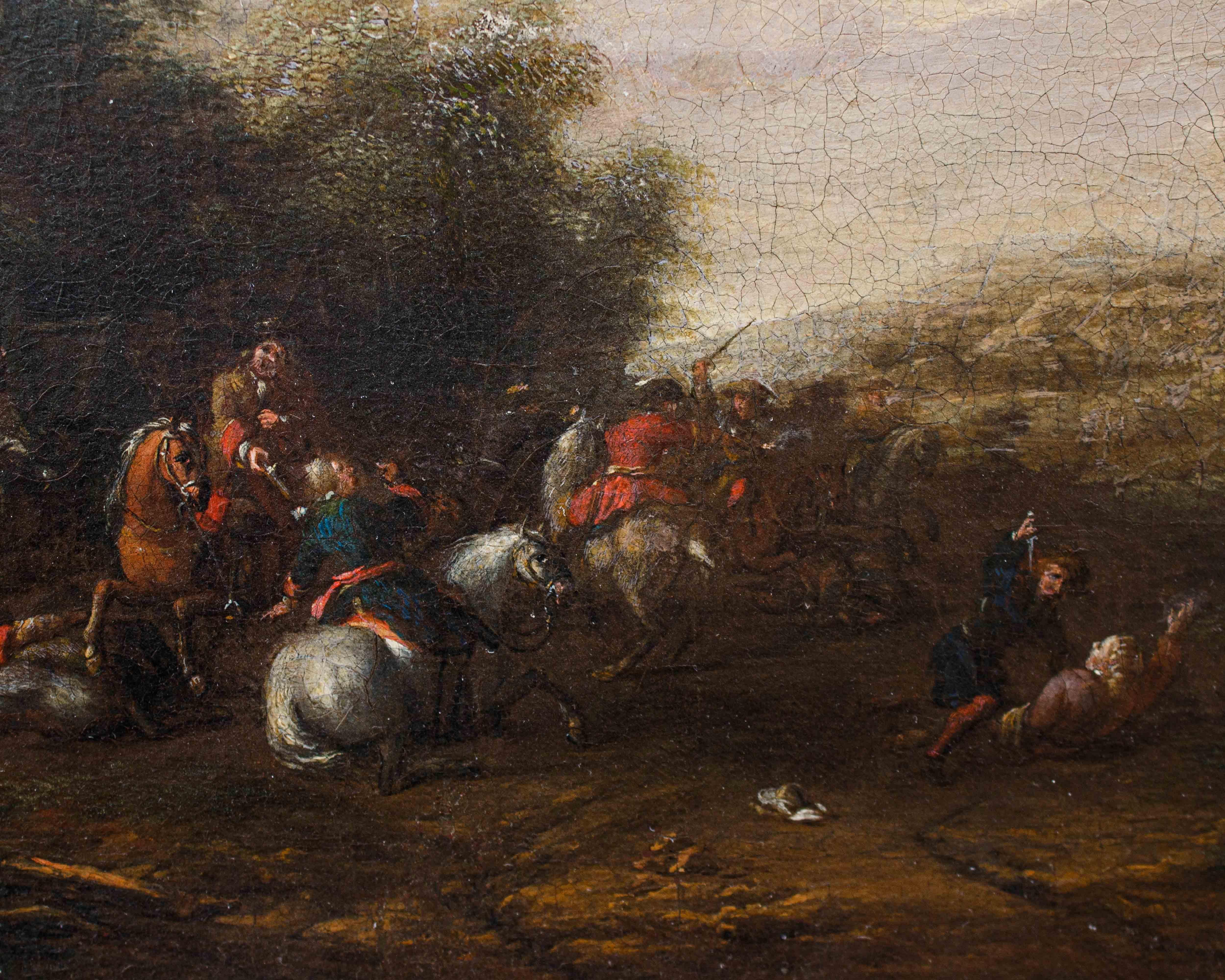 Barent Gael (1630/1635 – 1698), Coppia di paesaggi con scene di genere im Angebot 17