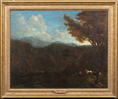 Italianate Landscape With Drovers Resting, 18th Century 