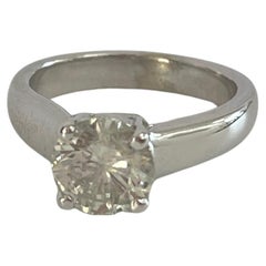 Used Bargain Natural 2.20ct Earth Mined Diamond in 14K White Gold with Valuation