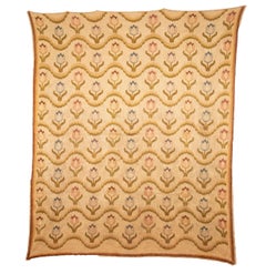 Bargello Flame Stitched Textile Panel, 19th C.