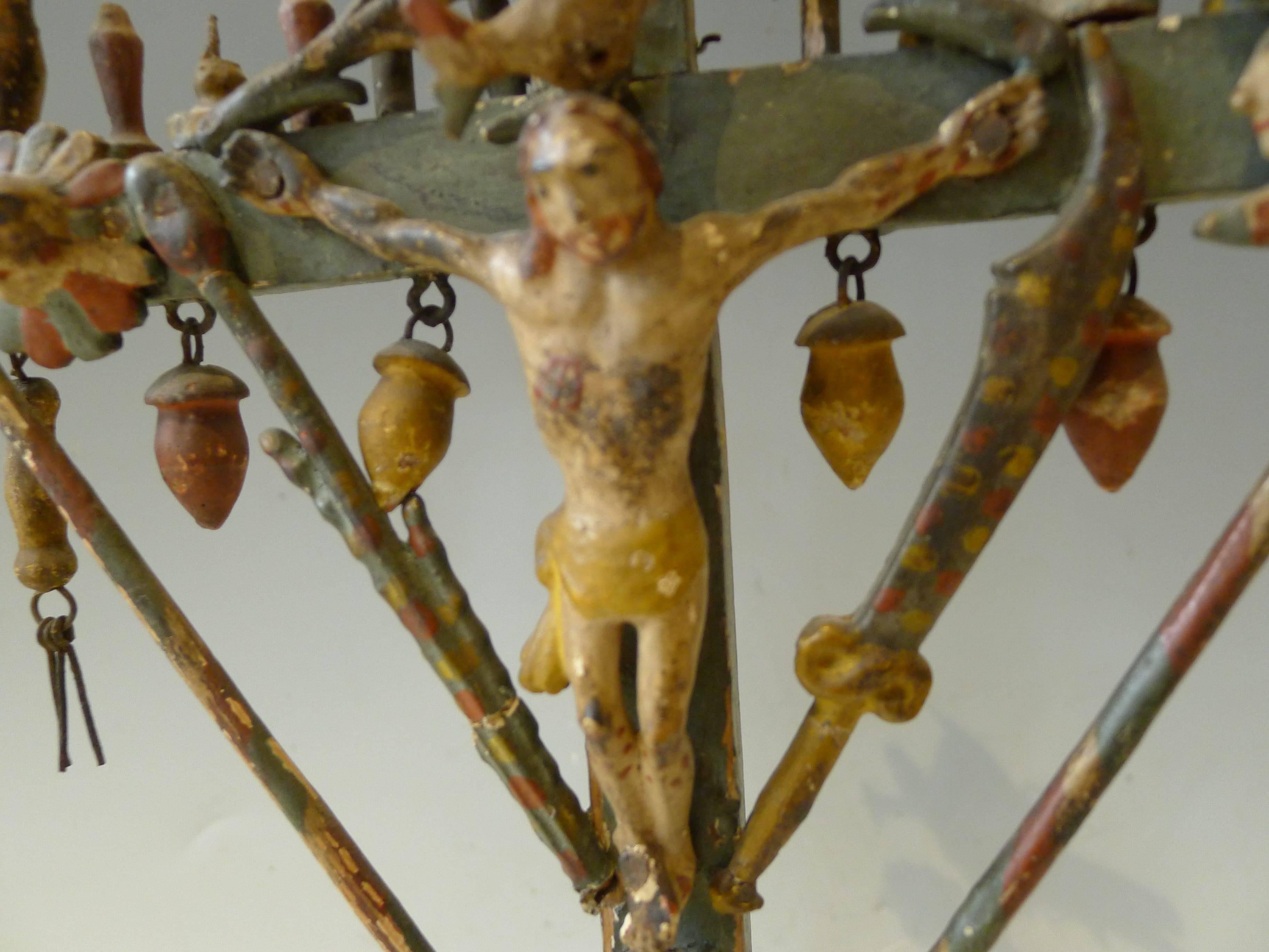 French Bargeman's Cross to the Angel Musician, circa 1830 For Sale
