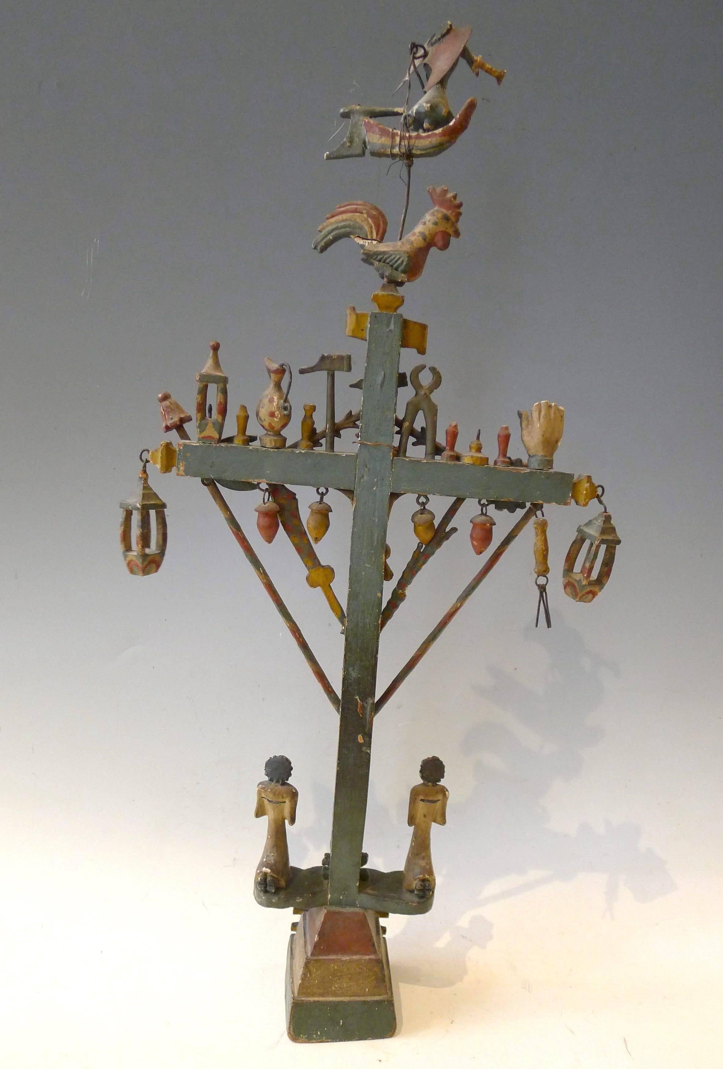 Bargeman's Cross to the Angel Musician, circa 1830 In Good Condition For Sale In Paris, FR
