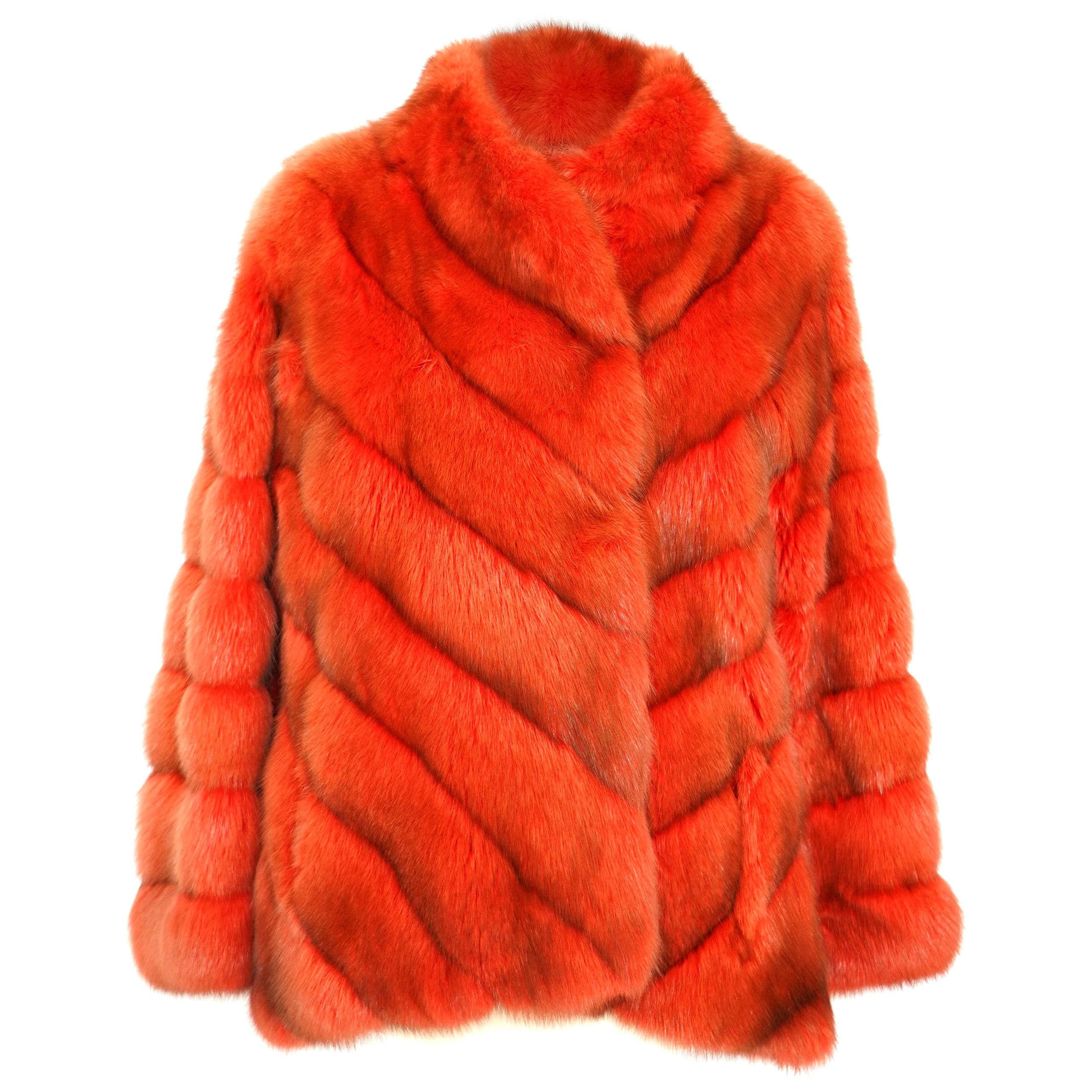 Helen Yarmak Barguzin Red Sable Jacket For Sale