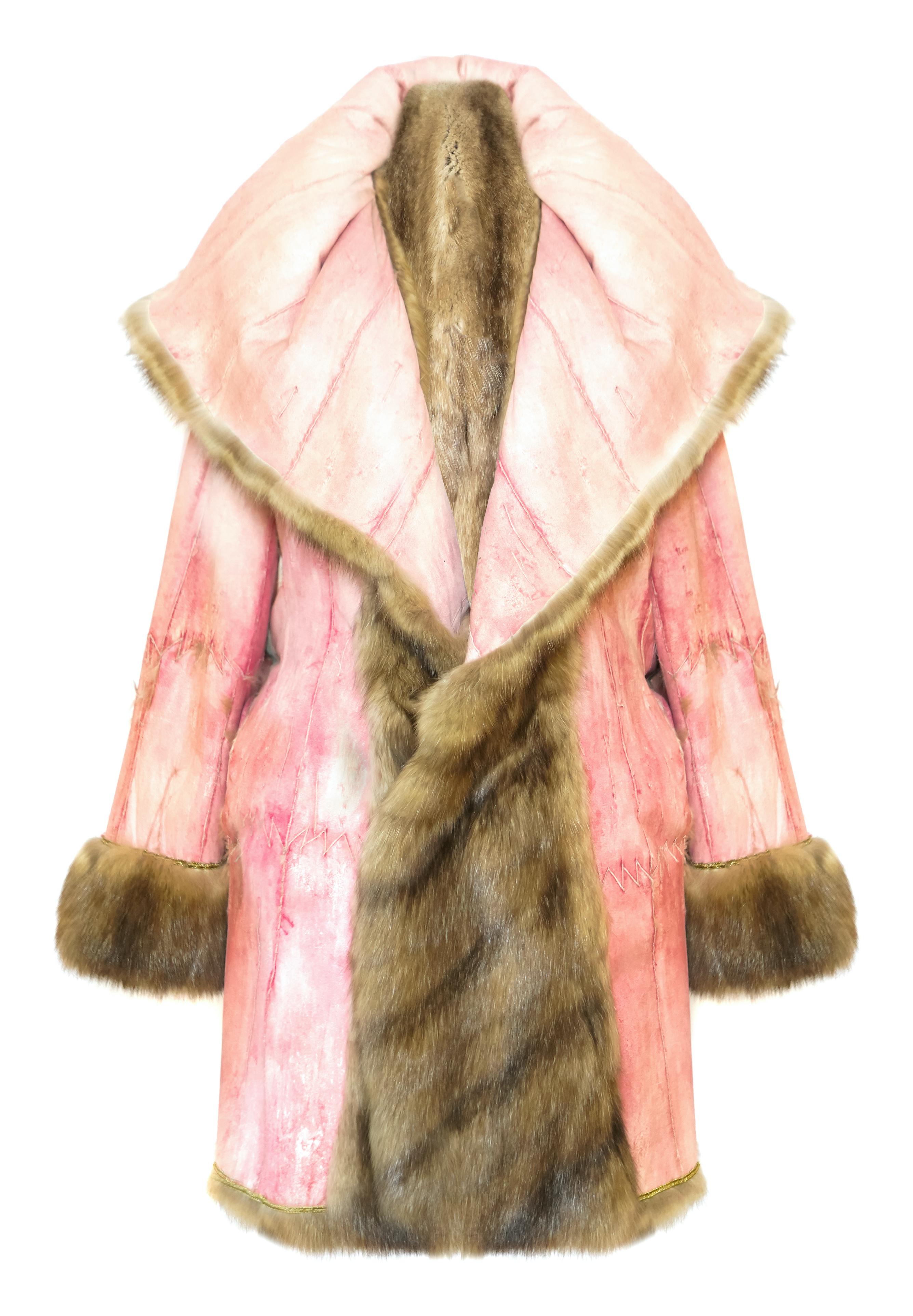 Helen Yarmak Barguzin Tortora Sable Coat In New Condition For Sale In New York, NY