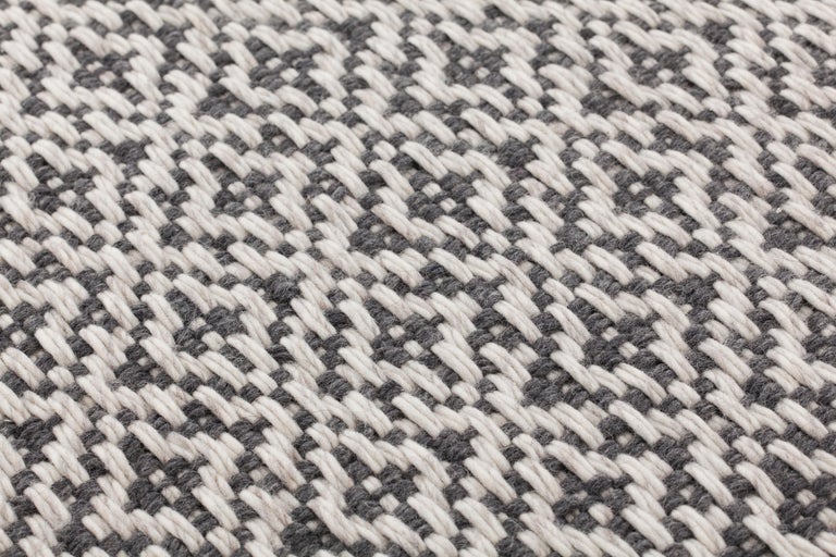 Bari Large Wool Rug in Grey by Gan For Sale at 1stDibs
