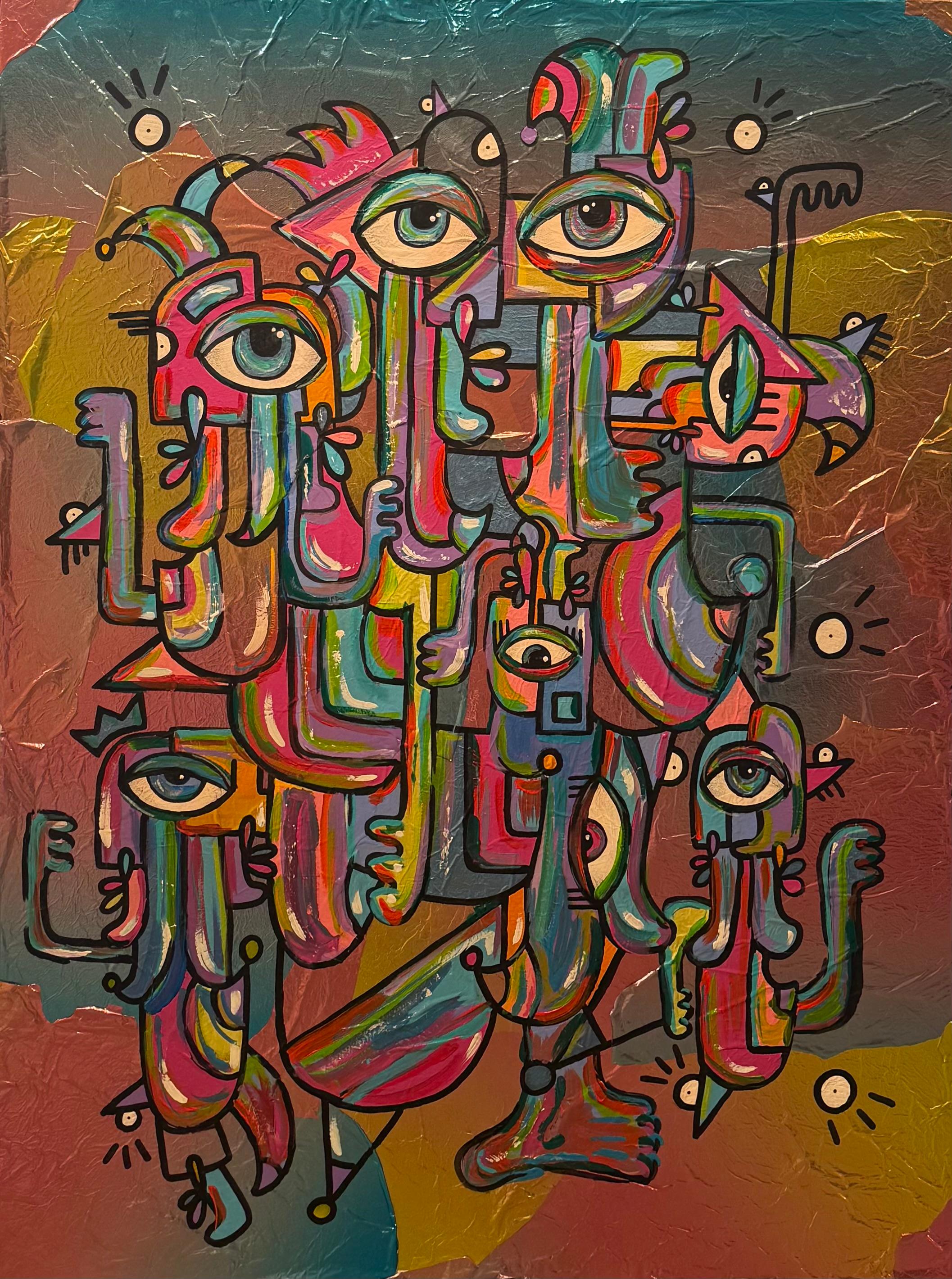 El color de nosotros - Painting de Bari-Lynn Friedlander
