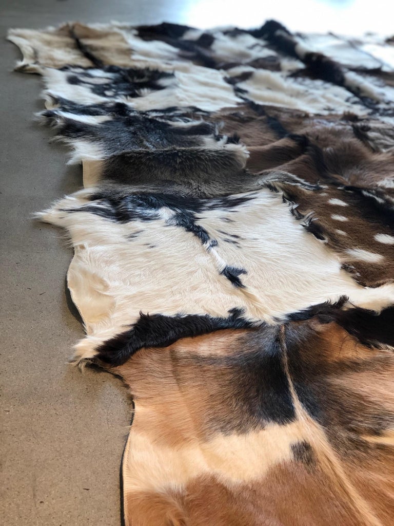 Bariloche Mixed Goatskin Rug by Grand Splendid For Sale at 1stDibs