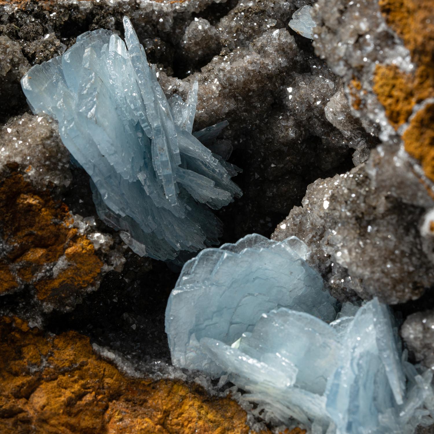 Barite from Jebel Ouichane, Sagangane, Nador Province, L'Oriental Region, Morocc In New Condition For Sale In New York, NY