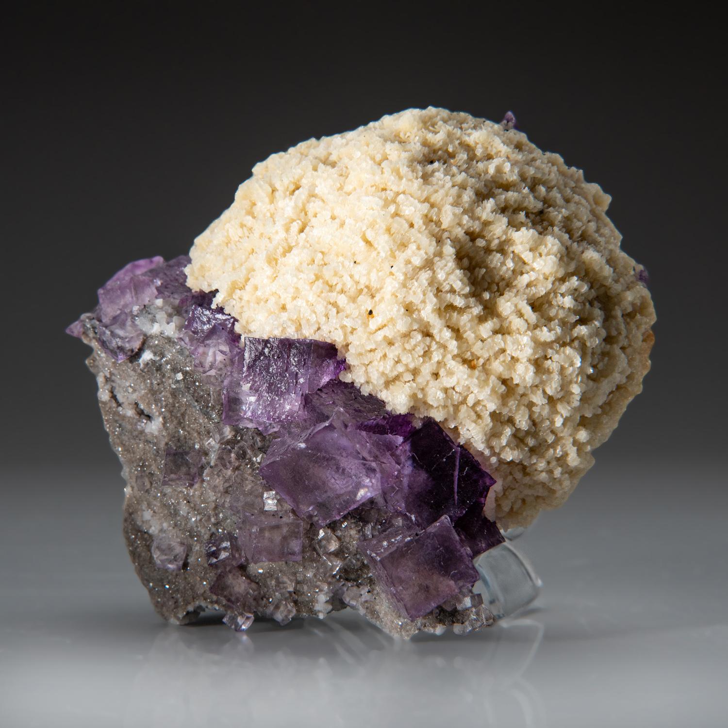 American Barite on Fluorite from Elmwood Mine, Carthage. Smith County, Tennessee For Sale