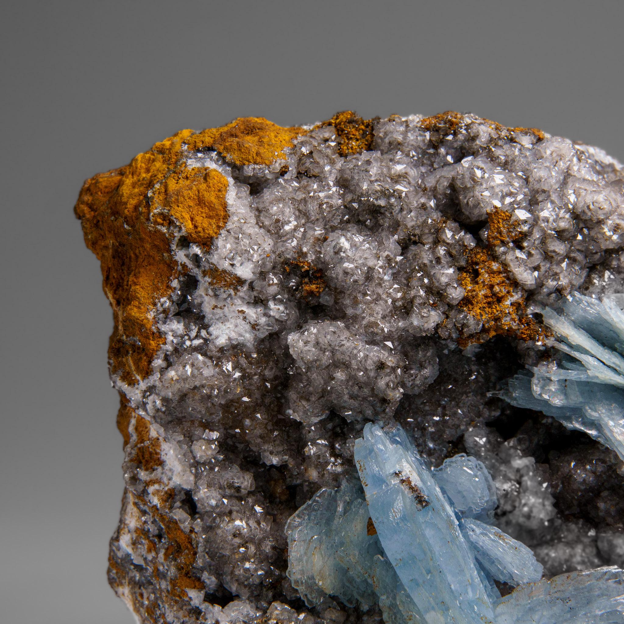 Barite on Geothite From Jebel Ouichane, Beni Bou Ifrour, Nador, Morocco in vendita 3