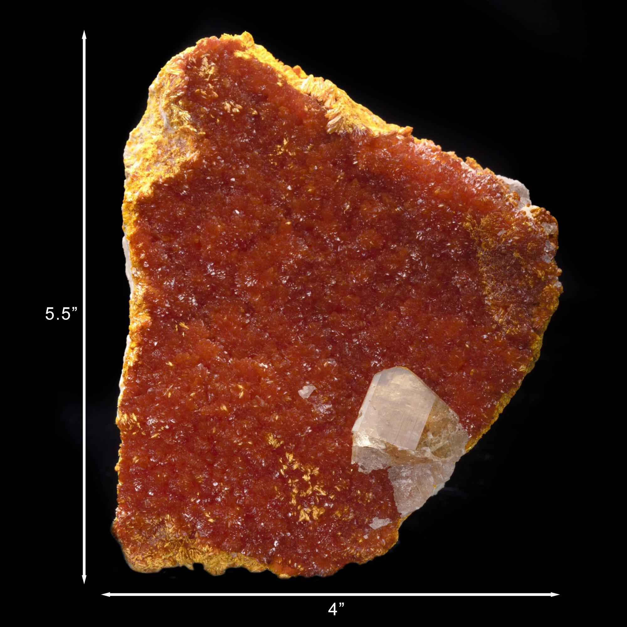 Barite on Orpiment From El'brusskiy Mine For Sale 3