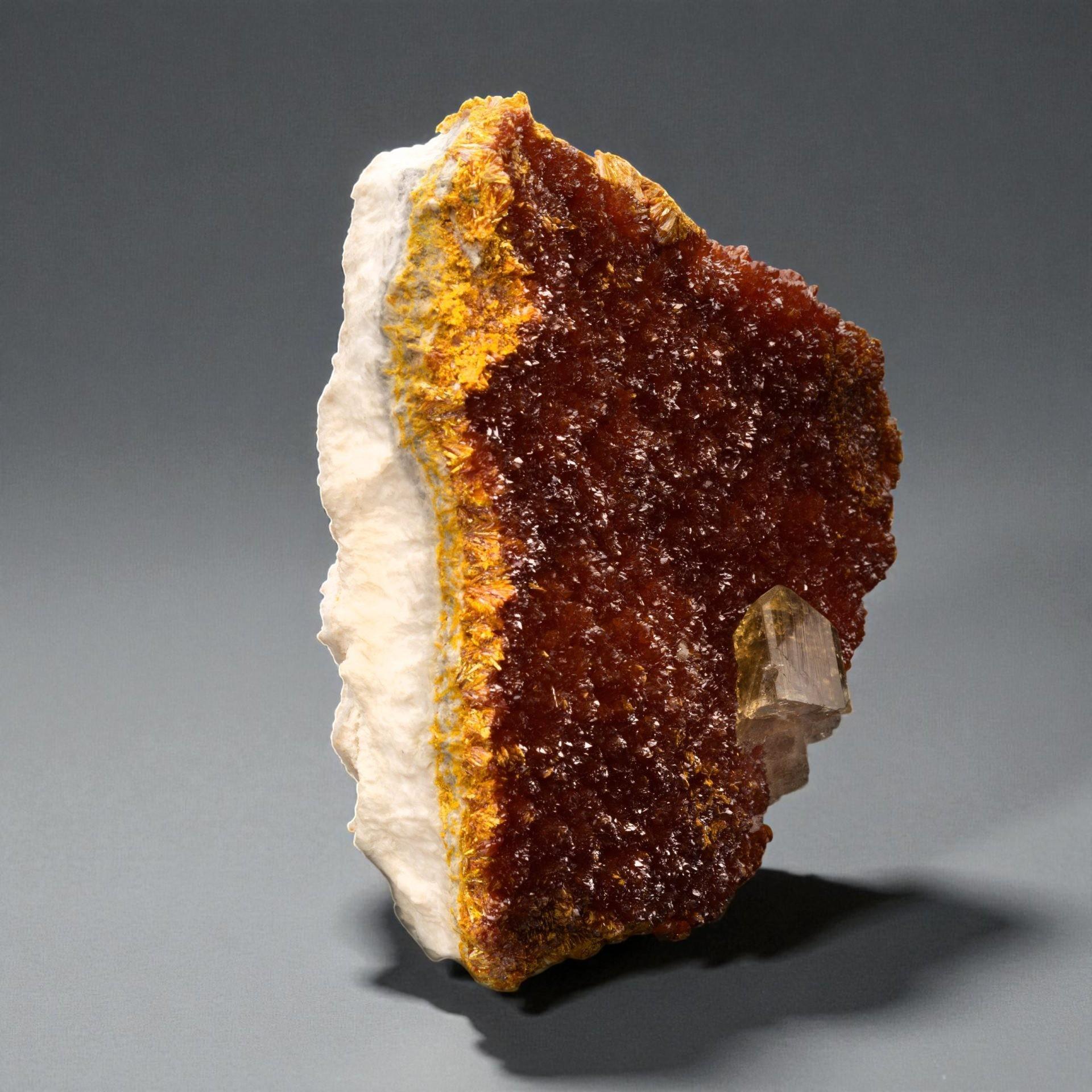 Barite on Orpiment From El'brusskiy Mine For Sale 1
