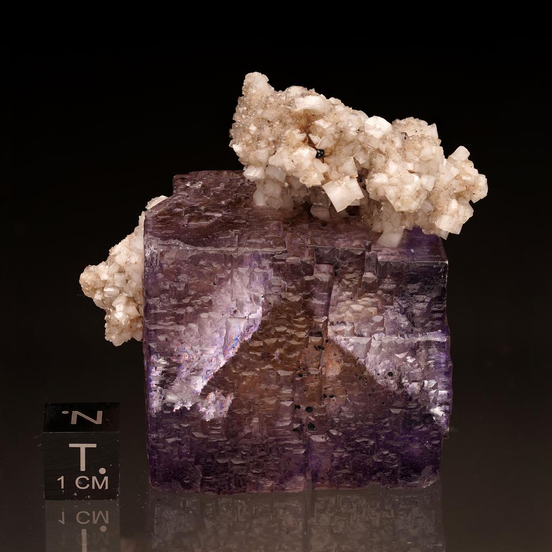 American Barite on Purple Fluorite From Elmwood, Tennessee For Sale