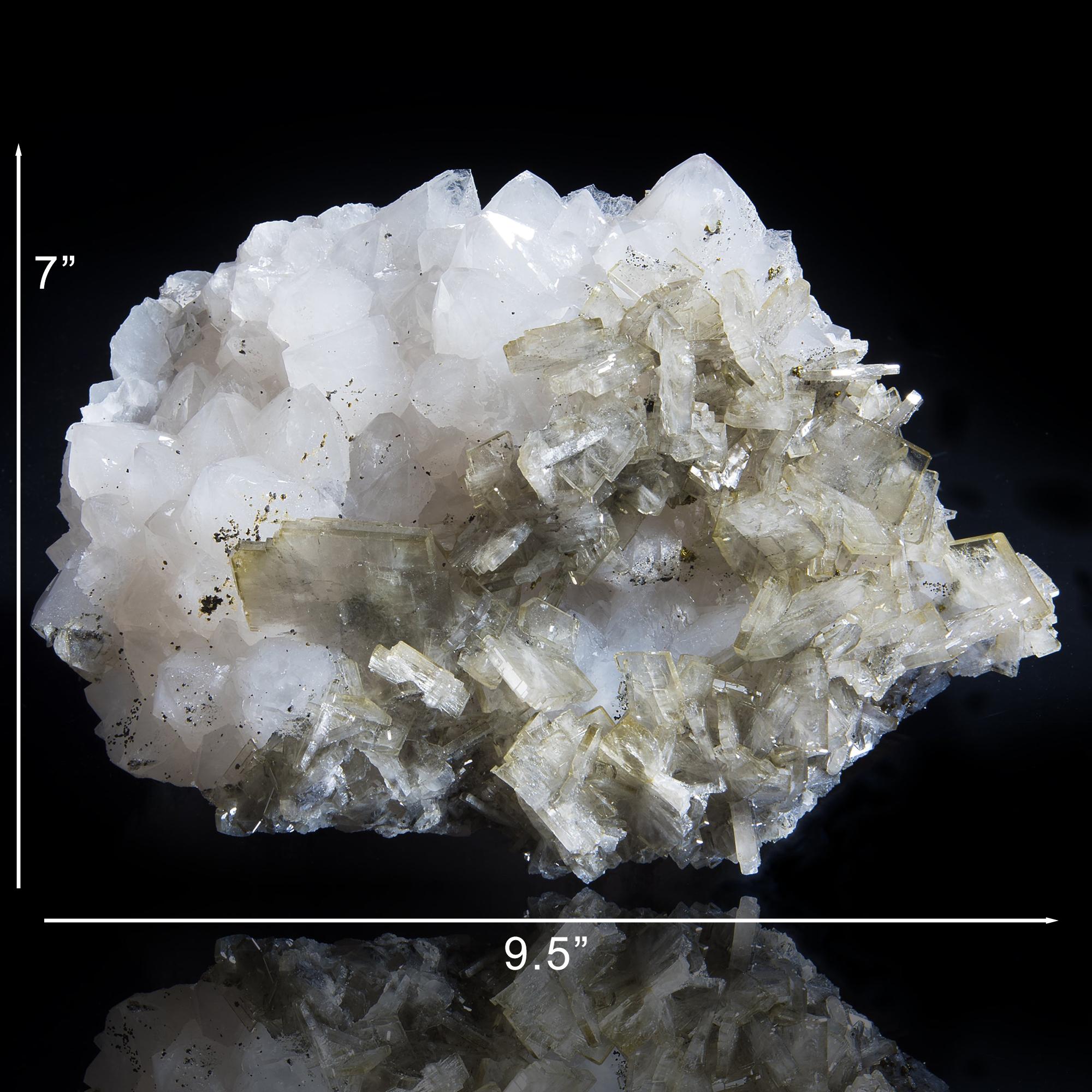 Crystal Barite on Quartz From Peru For Sale
