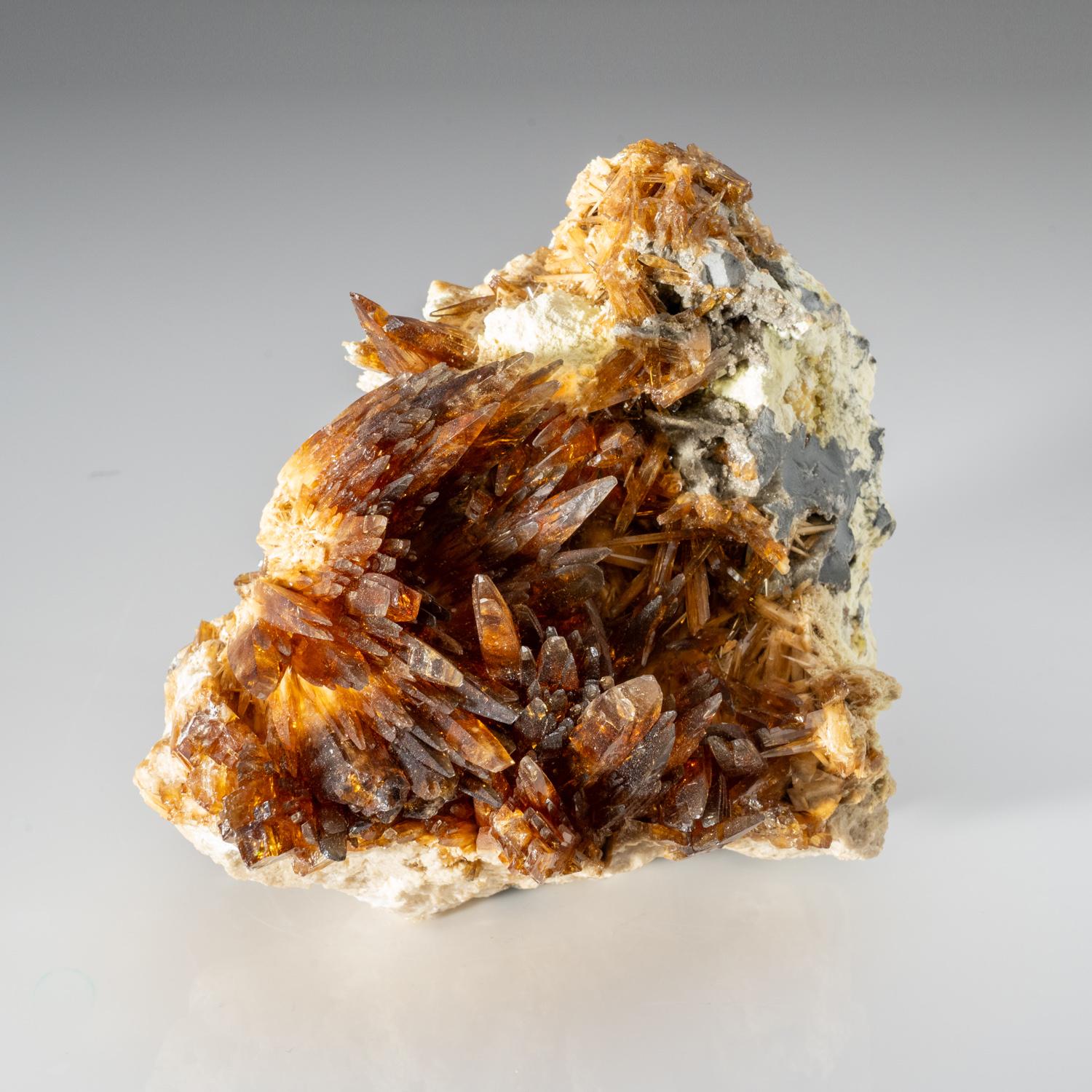Contemporary Barite with Sulfur from Machow Mine, Tarnobrzeg, Poland For Sale