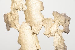 Grand miroir, fabriqué à la main, moulé  et moulé en bronze et patiné